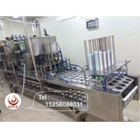 塑料杯装豆浆灌装封口机 豆浆包装机 塑料杯包装机图片_高清图_细节图-温州市瓯海梧田进诚机械厂 -